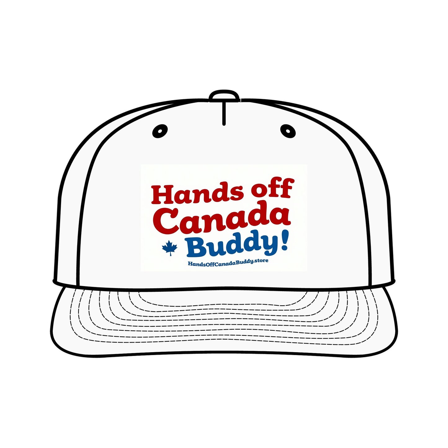 Fun Surf Cap - 'Hands off Canada Buddy!' Design for Beach Lovers