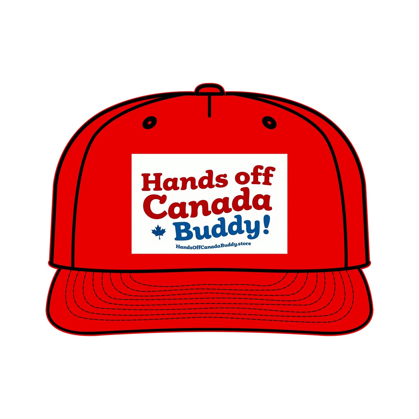 Fun Surf Cap - 'Hands off Canada Buddy!' Design for Beach Lovers